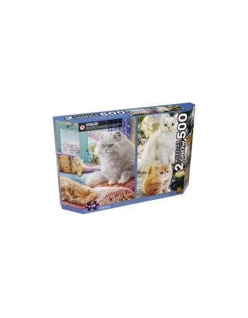 P. 500PÇ DUPLO GATOS 4235