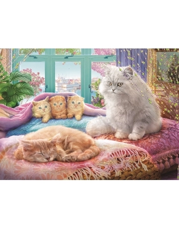 P. 500PÇ DUPLO GATOS