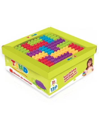BLOCOS DE MONTAR TAND KIDS SUPER CAIXA 120 PEÇAS