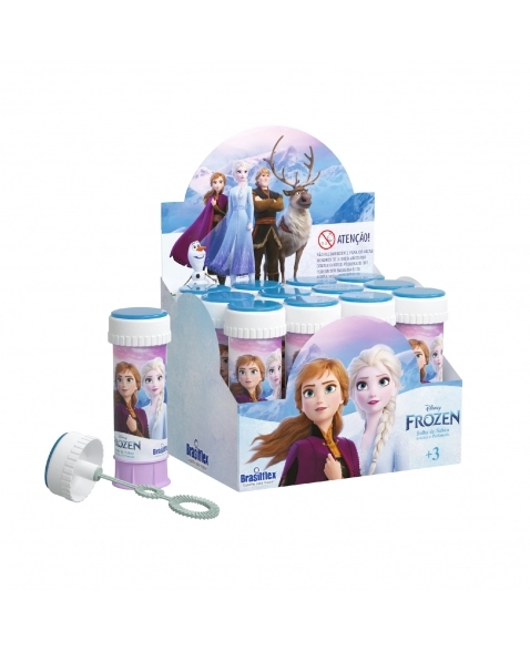 BOLHA DE SABÃO FROZEN 60 ML COM JOGO DISPLAY C/12