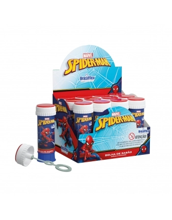 BOLHA DE SABÃO HOMEM ARANHA 60 ML COM JOGO DISPLAY C/12