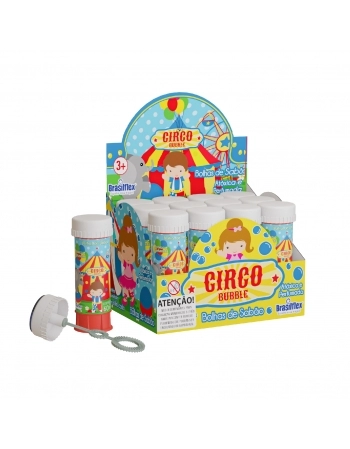 BOLHA DE SABÃO CIRCO 60 ML DISPLAY C/12
