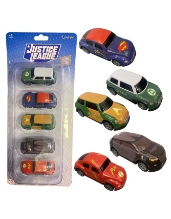 PULL BACK MINI VEICULOS COM 5 LIGA DA JUSTIÇA