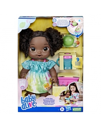 BABY ALIVE HORA DO SUCO NEGRA F7358