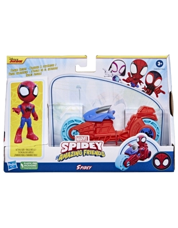 PLK SPIDEY FIGURA HOMEM ARANHA E MOTOCICLETA F7459