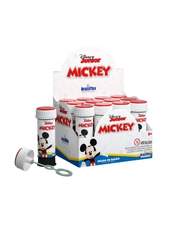 BOLHA DE SABÃO MICKEY 60 ML COM JOGO DISPLAY C/12