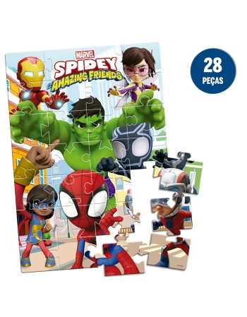 P. 28 PEÇAS SPIDEY VINGADORES GRANDINHO 8047
