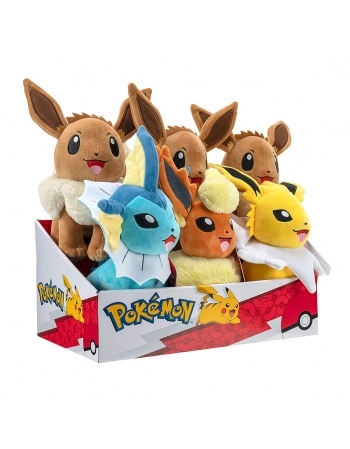 POKÉMON PELÚCIA 8" EVOLUÇÃO EEVEE SORTIDA 3545