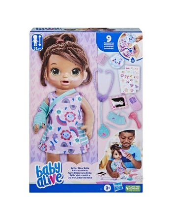 BABY ALIVE DIA DE CUIDAR DA BELLA MORENA ROXA F7536