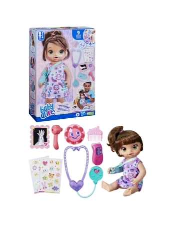 BABY ALIVE DIA DE CUIDAR DA BELLA MORENA ROXA F7536