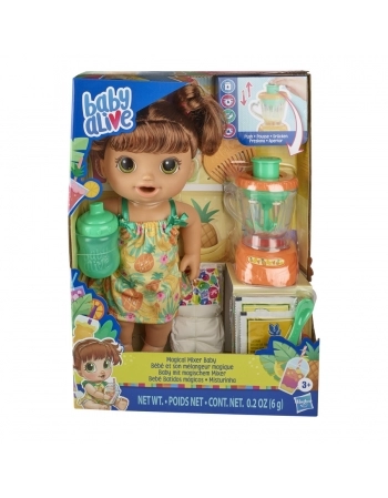 BABY ALIVE MISTURINHA SABOR TROPICAL MORENA E6944
