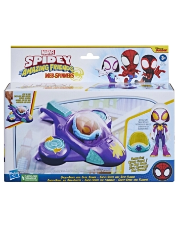 PLK SPIDEY FIGURA E VEICULO SAF GHOST GLIDE SPINNER F7254