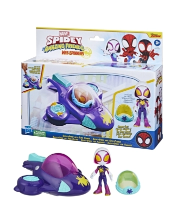 PLK SPIDEY FIGURA E VEICULO SAF GHOST GLIDE SPINNER F7254