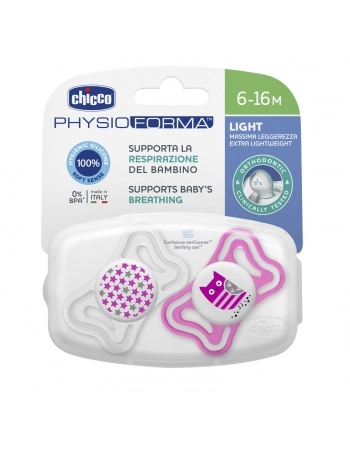 CHUPETA PHYSIO LIGHT 6-16M MENINA 71033110000