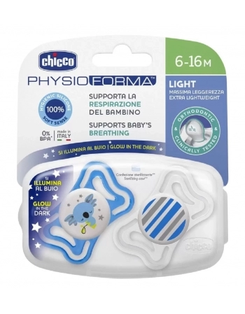 CHUPETA PHYSIO LIGHT 6-16M MENINO 71033210000