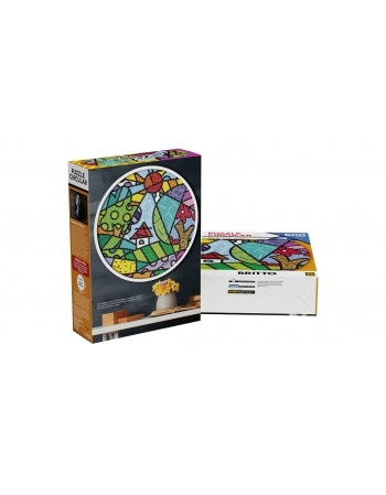 P. 600 PÇS ROMERO BRITTO CIRCULAR DIA DE SOL 4263