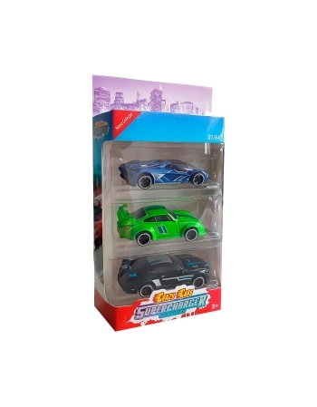 CRAZY CARS SUPERCHARGER C/ 3 UNIDADES SORTIDO - CZ003