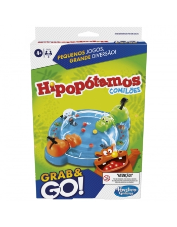 JOGO HIPOPÓTAMOS COMILÕES GRAB & GO F8255