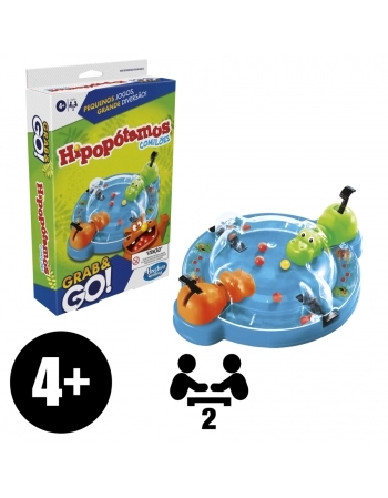 JOGO HIPOPÓTAMOS COMILÕES GRAB & GO F8255