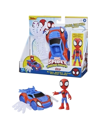 PLK SPIDEY FIGURA E CARRO ARANHA F7454