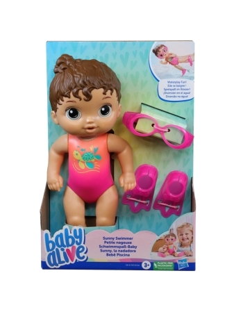 BABY ALIVE BEBÊ PISCINA MORENA F8141