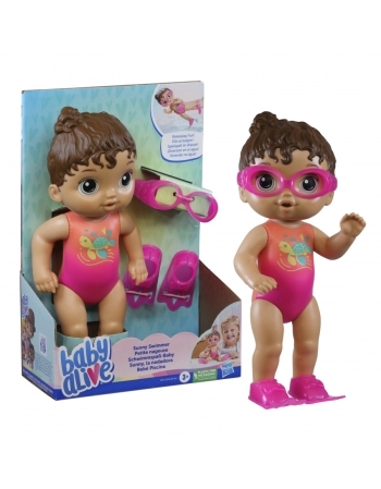 BABY ALIVE BEBÊ PISCINA MORENA F8141