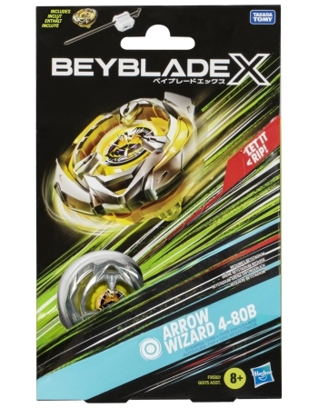 BEYBLADE X PIÃO E LANÇADOR ARROW WIZARD 4-80B F9582