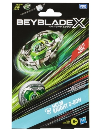 BEYBLADE X PIÃO E LANÇADOR HELM KNIGHT 3-80N F9581