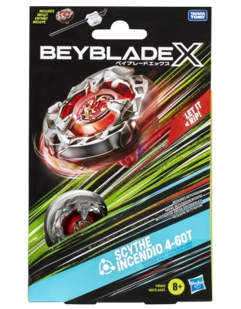 BEYBLADE X PIÃO E LANÇADOR SCYTHE INCENDIO 4-60T F9583
