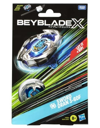 BEYBLADE X PIÃO E LANÇADOR SWORD DRAN 3-60F F9580
