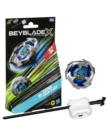 BEYBLADE X PIÃO E LANÇADOR SWORD DRAN 3-60F F9580