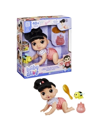 BABY ALIVE ENGATINHA E BRINCA KATIE KAT MORENA F9710