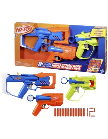 NERF N SERIES TRIPLE ACTION PACK F9841