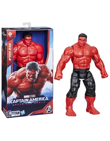 AVENGERS FIGURA TITAN CAPITÃO AMÉRICA NW RED HULK F9299