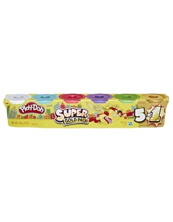 PLAY DOH SUPER SILVER GOLD PACK C/6 G1740