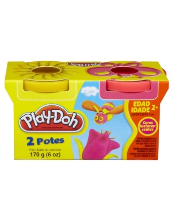 PLAY DOH 2 POTES SORTIDO G0860