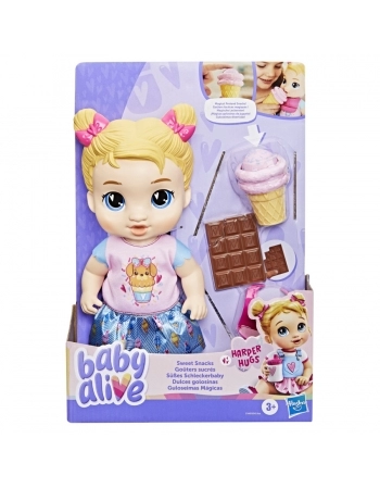 BABY ALIVE SWEET SNACKS BLDH HARPER G1449