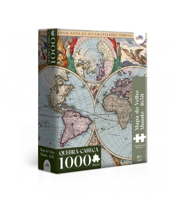 P. 1000 PÇS MAPA DO VELHO MUNDO 8090