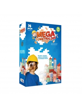 BLOCOS DE MONTAR MEGA CONSTRUCOES 76 PCS MADEIRA 7395