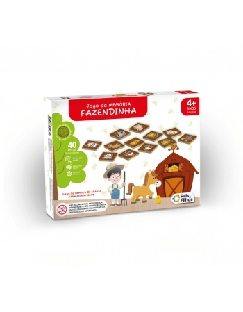 JOGO DA MEMORIA FAZENDINHA MADEIRA 7692