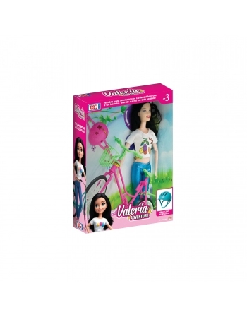 BONECA FASHION DOLL COM ACESSÓRIOS E BICICLETA SORTIDO TGVL005