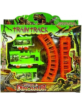 TREM COM PISTA A PILHA TRAIN TRACK DINOSSAURO TGTM005