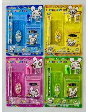 KIT ESCOLAR LAPIS DE COR E REGUA SORTIDO TGES002