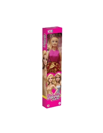 BONECA VALERIA FASHION NIGHT COM ROUPAS SORTIDAS TGBN007