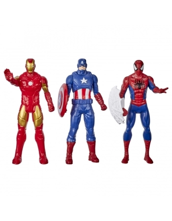 AVENGERS FIGURAS 6\" PACK 3 HF, CA E SPD F1394