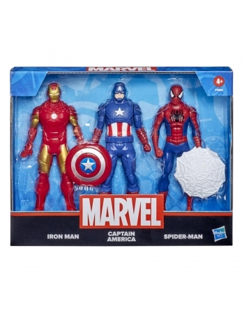 AVENGERS FIGURAS 6\" PACK 3 HF, CA E SPD F1394