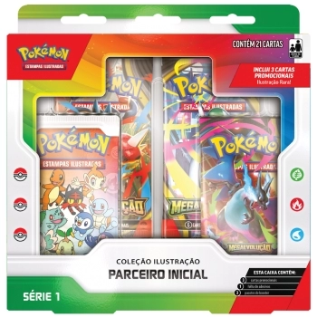 POKÉMON - COLEÇÃO ILUSTRAÇÃO - PARCEIRO INICIAL - SERIE 01 36814