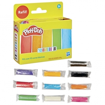 PLAY DOH KIT COM 10 CORES G1718