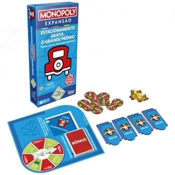 JOGO MONOPOLY EXPANSAO ESTACIONAMENTO GRATIS GRANDE PREMIO G0718
