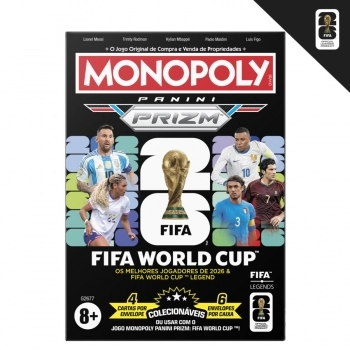 JOGO MONOPOLY PANINI PRIZM FIFA EDITION BOOSTER PACK 1 (LEGENDS + 2026 WC STARS) G2677
